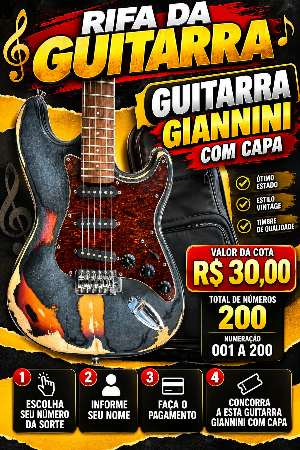 Capa promocional da Guitarra Giannini com Capa